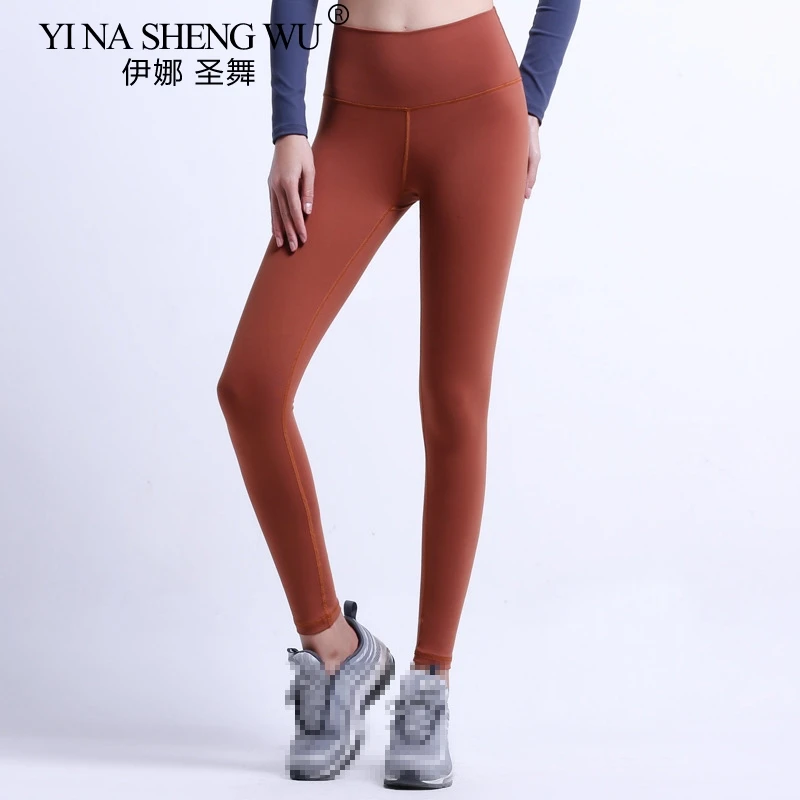 

New Style Leggings Put Hip Fold Elastic High Waist Legging Breathable Slim Rnning Long Pants Indoor Sports Form-fitting Pants