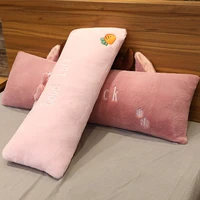 nordic style rabbit hair plush pillow stuffed toys for room bed girl gifts present for mom