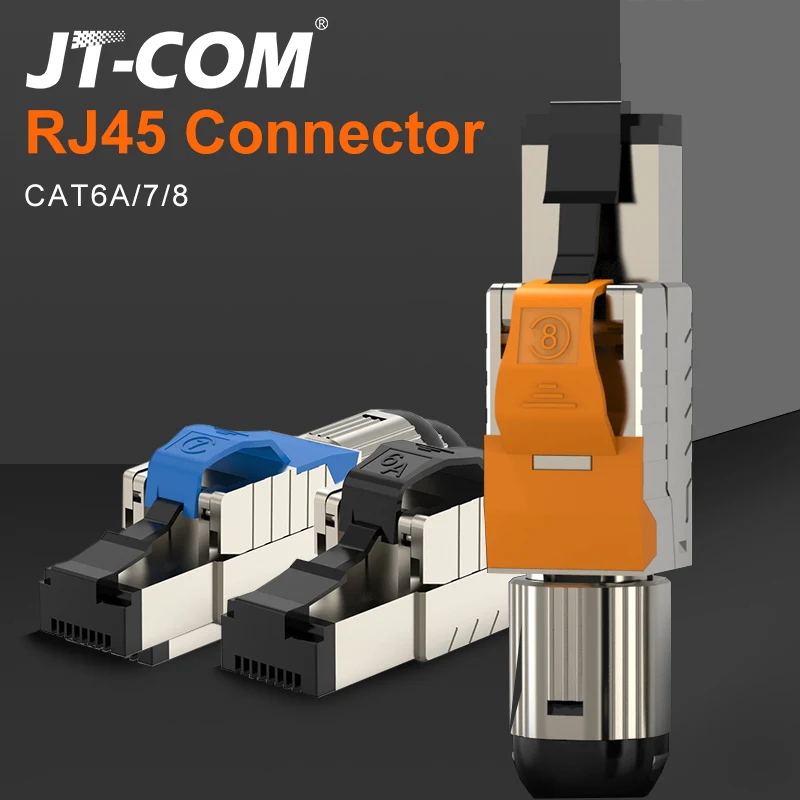 RJ45 металлический разъем CAT6A/7/8 промышленного класса Ethernet кабель экранированная