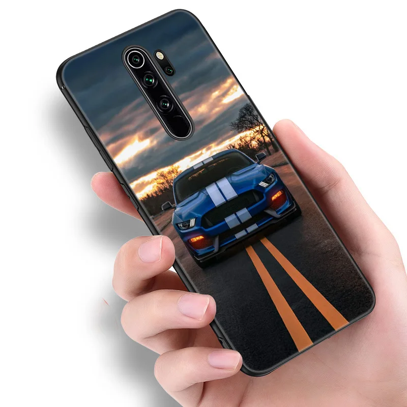 Cool Sports car Silicone Phone Case For Xiaomi Redmi Note 11 10 9 8 Pro 11T 10T 10S 9S 8T 9 9A 9C 9T Black Soft Cover Coque