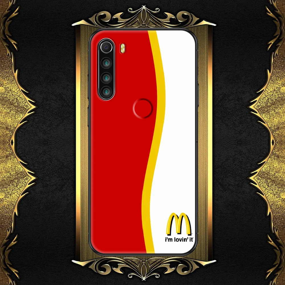 

Travis Scott Mcdonaldes-compatible Phone case For Xiaomi Redmi Note 7 7A 8 8T 9 9A 9S 10 K30 Pro Ultra black painting cover