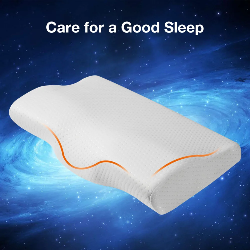 Memory Foam постельные принадлежности защитная подушка для шеи медленный отскок Подушка-бабочка здоровья затылочный шейный размер в 50*30 см
