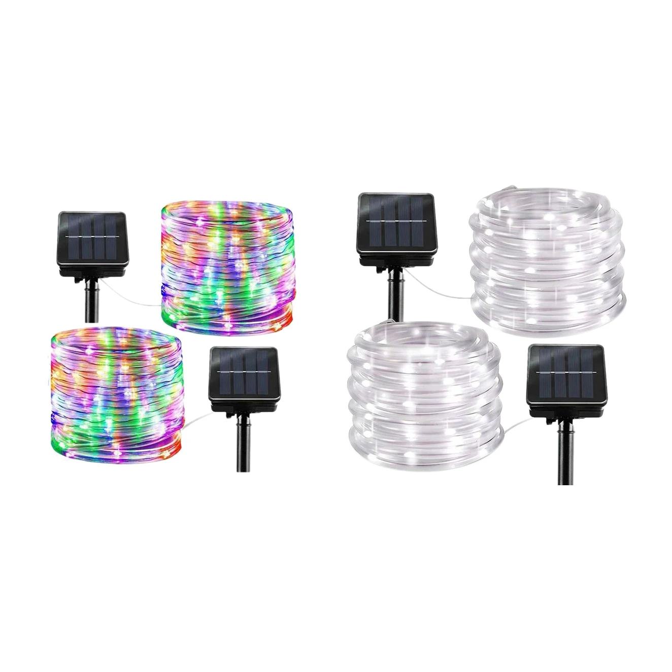 

12M 100 Leds Solar String Light Waterproof Rope Tube Lights Outdoor Garden Tree Lamp