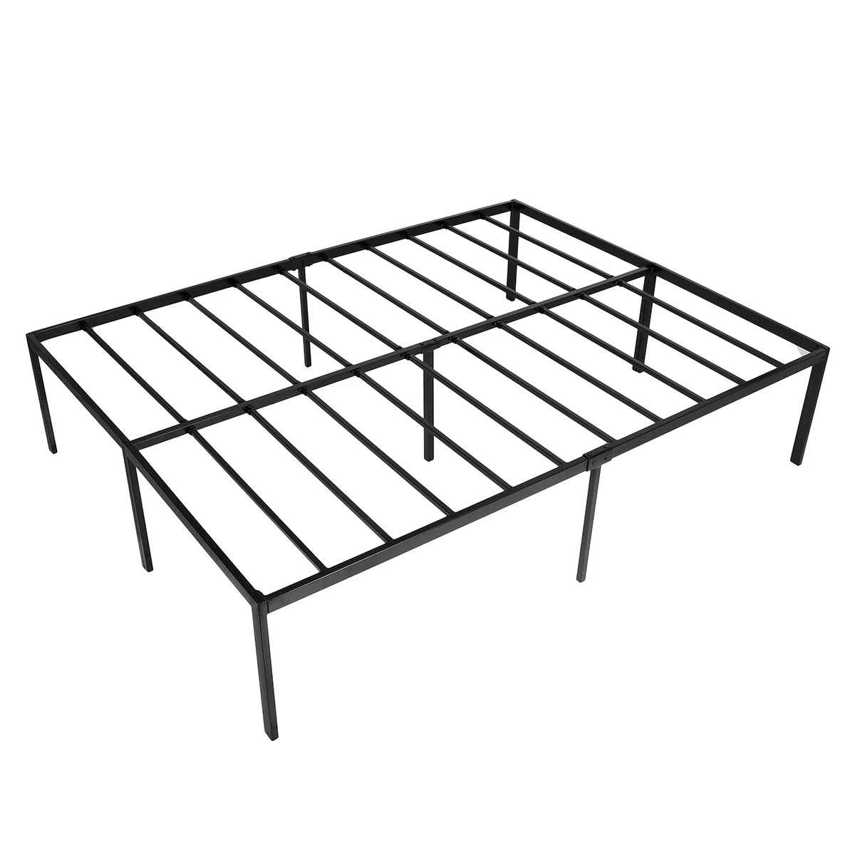 

Modern Bed Frame Metal Iron Stand Platform Bed Frame Mattress Foundation Full Queen King Size Black Holiday Gift