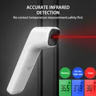 Бесконтактный инфракрасный термометр, цифровой градусник для измерения температуры тела, лба, уха, с сигнализацией лихорадки и функцией памяти