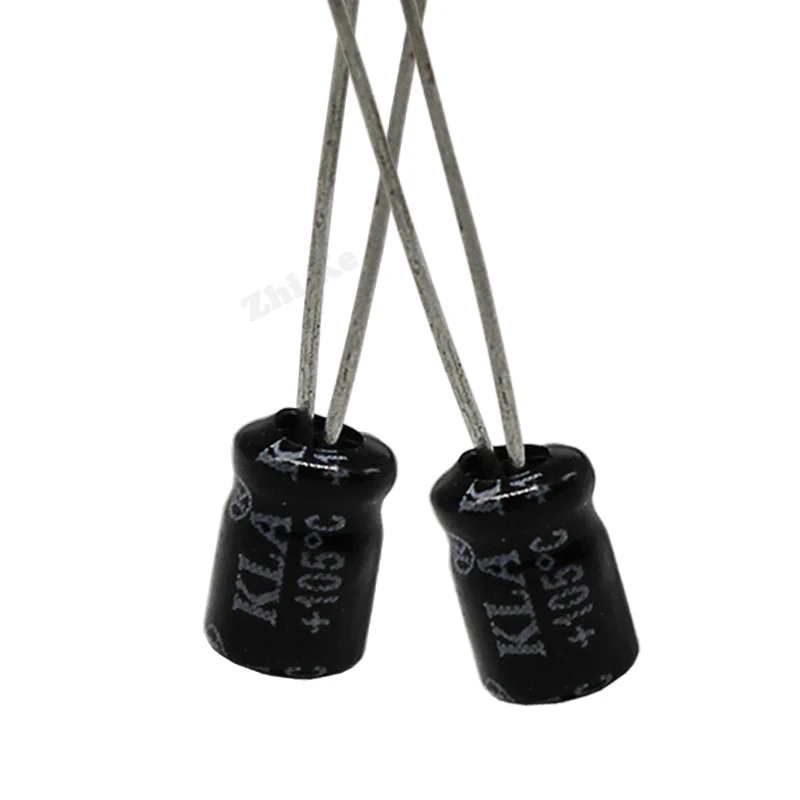 50pcs/lot 10UF 25V 10mf 105C 4X7mm Aluminum Electrolytic Capacitor 25V10UF radial lead 50pcs | Электронные компоненты и