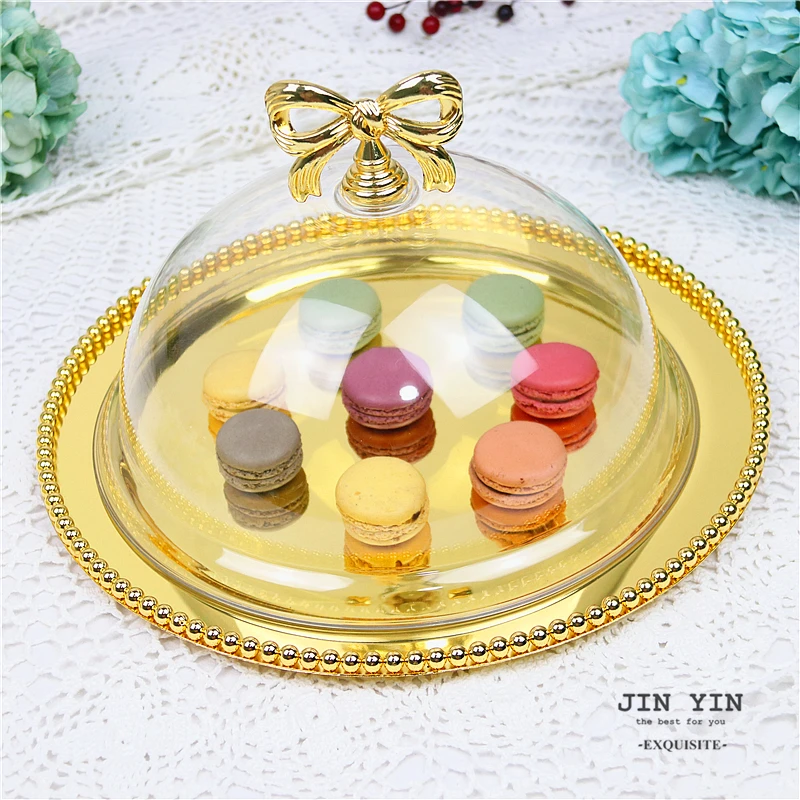 Европейская металлическая сковорода для торта Посеребренная Фруктовая тарелка