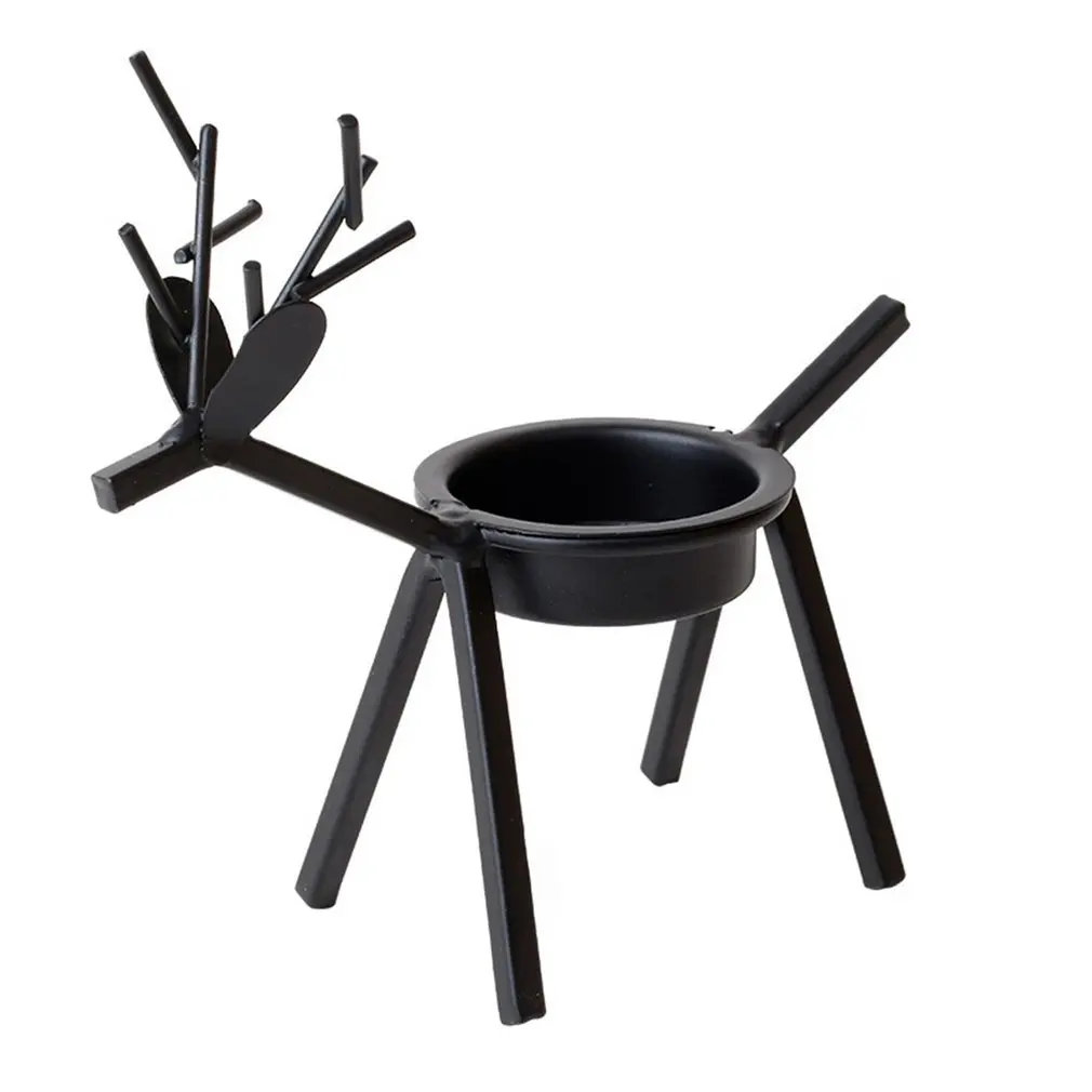 

Reindeer Small Candle Holder Festive Metal Candle Holder Christmas Tea Light Holder Table Candle Holder Metal Tea Light Holder