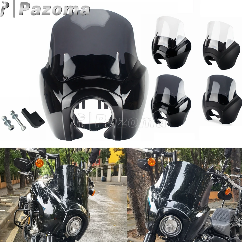 

Обтекатель для лобового стекла мотоцикла, 12 дюймов, для Harley Dyna Low Rider Street Fat Bob FXDX FXDXT 1987-2017