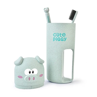 Милый набор зубных щеток портативная зубная щетка чашка для мытья туалетные
