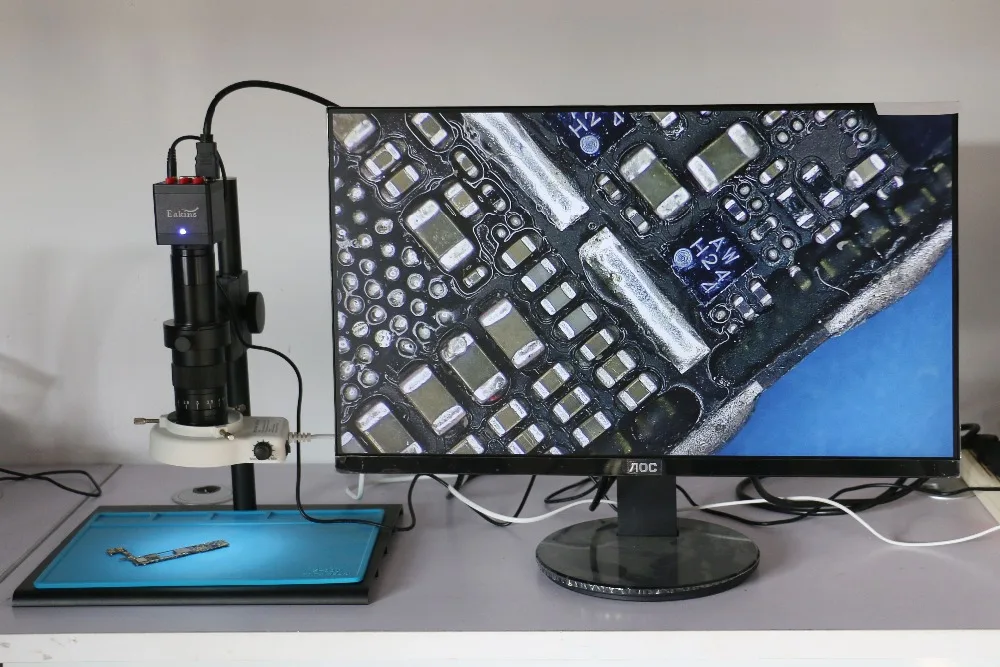 HDMI VGA 1080P SONY IMX307 промышленный видео микроскоп камера C креплением объектив для телефона планшета ПК PCB IC наблюдения пайки ремонт