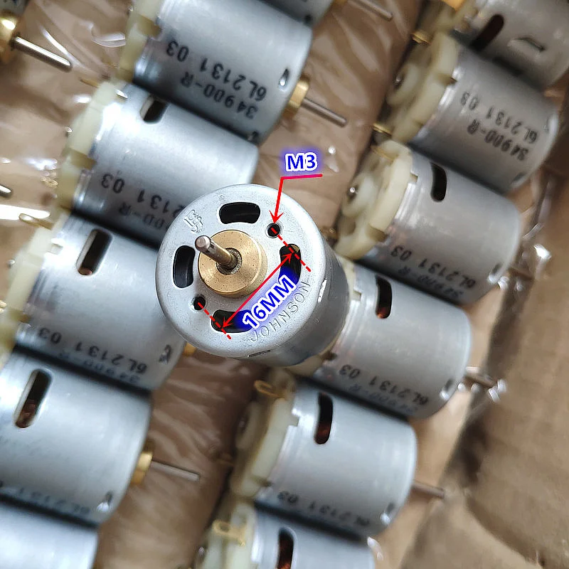 Абсолютно и JOHNSON 365 двигатель постоянного тока высокой скорости двигателя 12V 12800 об/мин 27,5*32,5mm щетка углеродная мотор