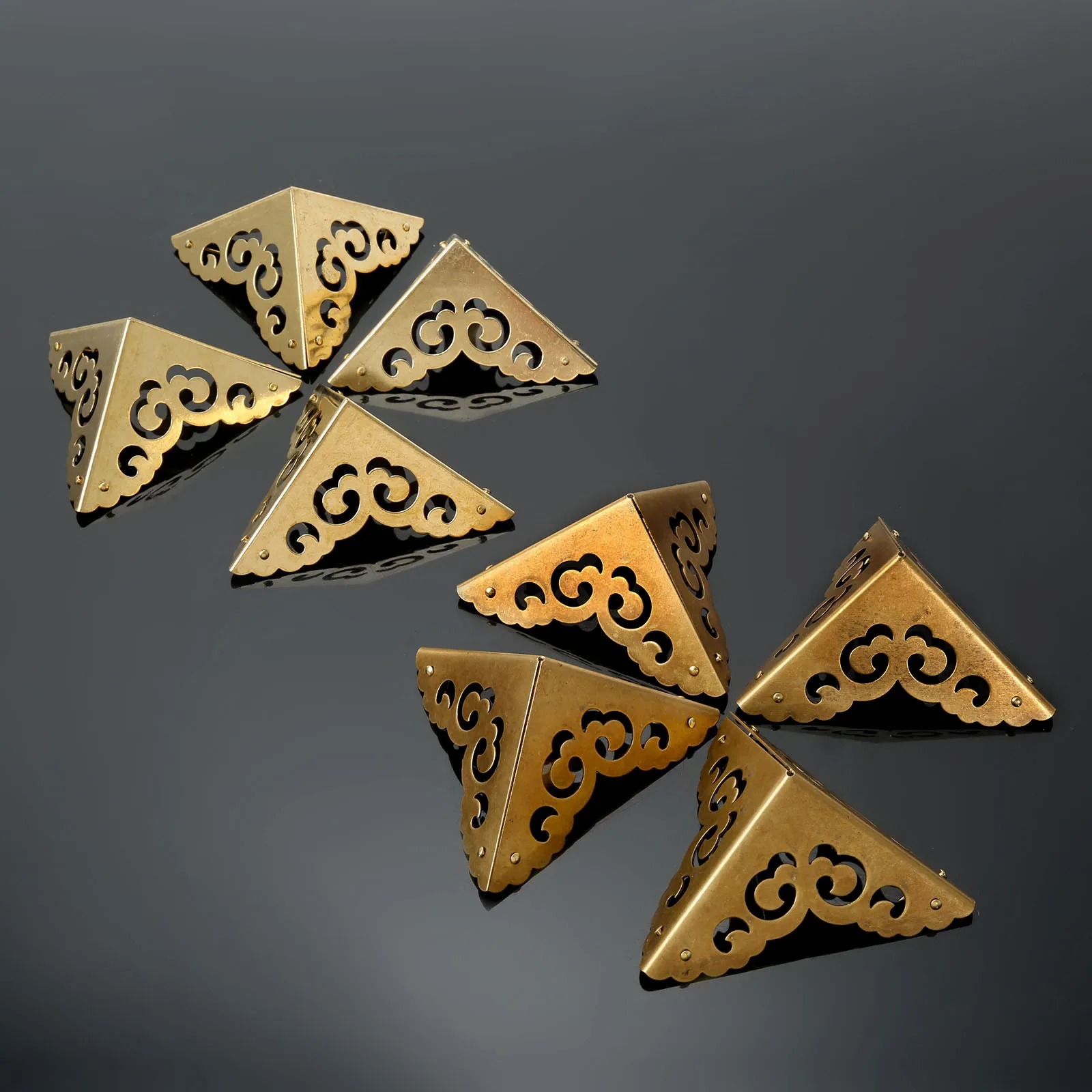 4 шт. чистый латунные уголки скобки протектор китайская мебельная фурнитура для