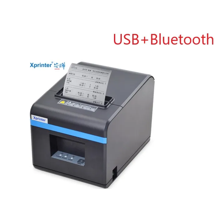 N160II Bluetooth USB Xprinter 80 мм Термальный чековый принтер автоматическая резка ресторан кухня Pos принтер USB Lan параллельный Wifi принтер Bluetooth принтер - Цвет: N160II Bluetooth USB