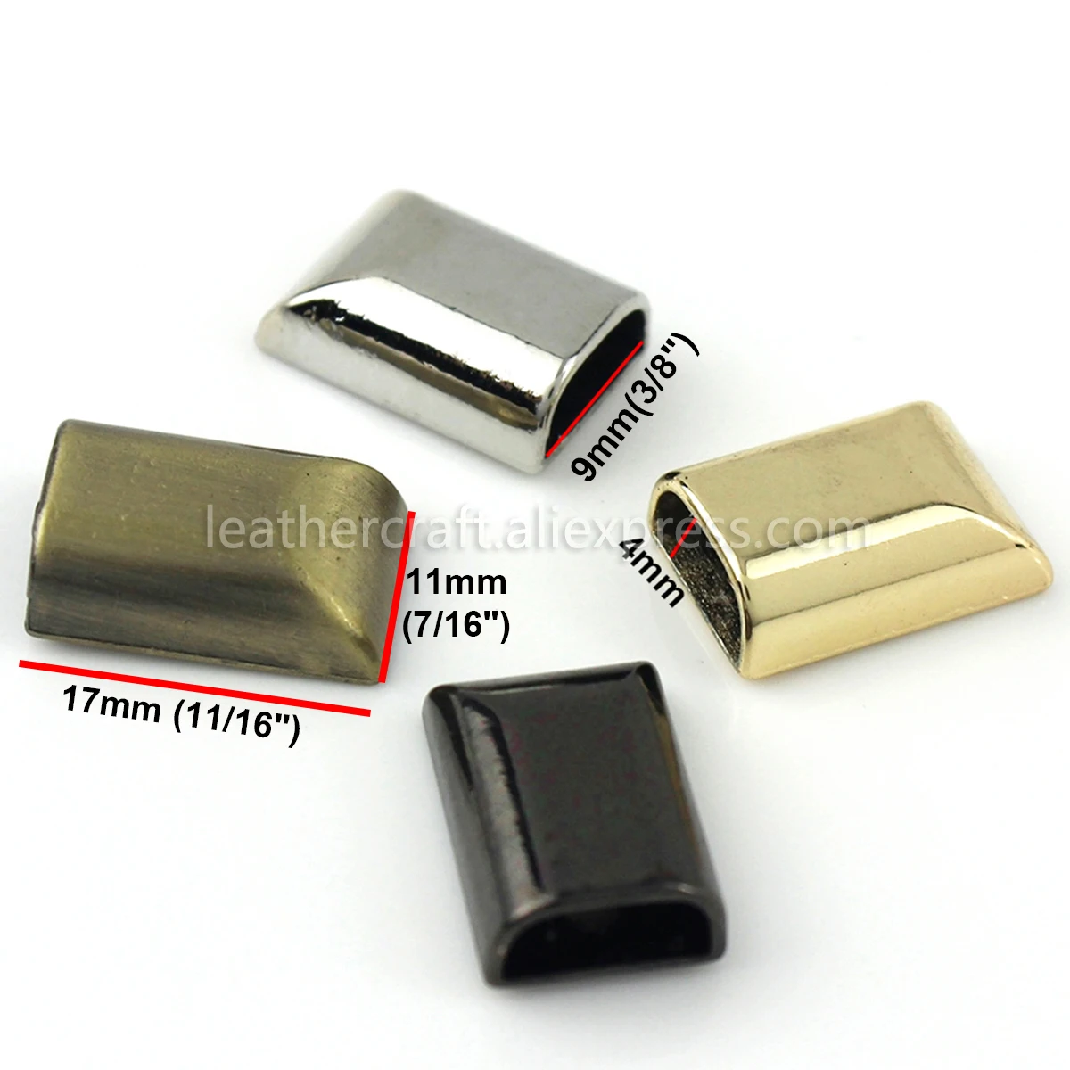 10 шт. металлические зажимы для застежки-молнии с заглушкой и винтом сделай сам