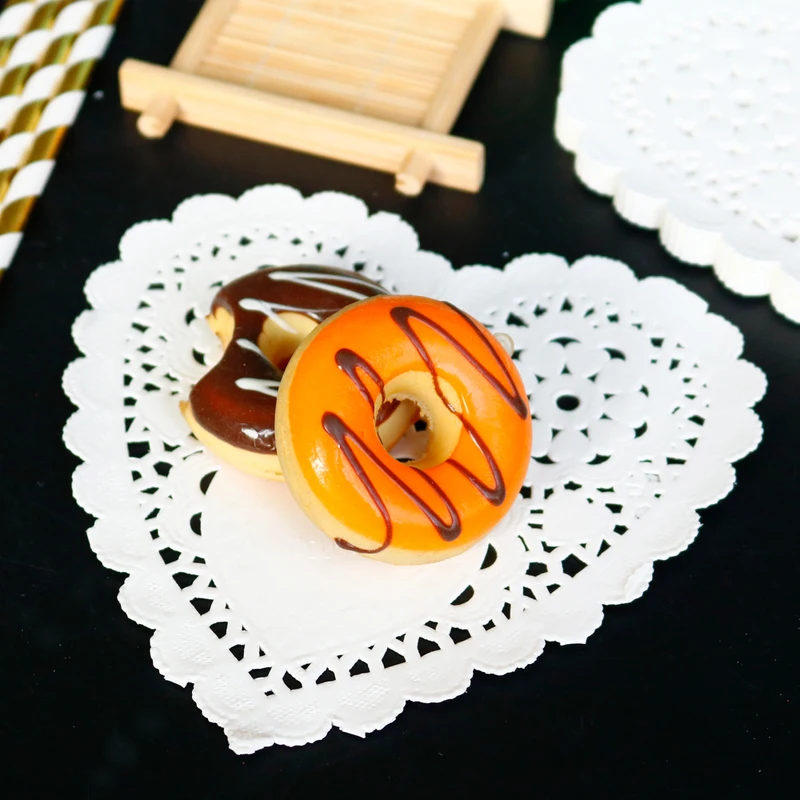 Экологичный белый бумажный держатель для торта 100 шт. 5 дюйма 14 см вечерние