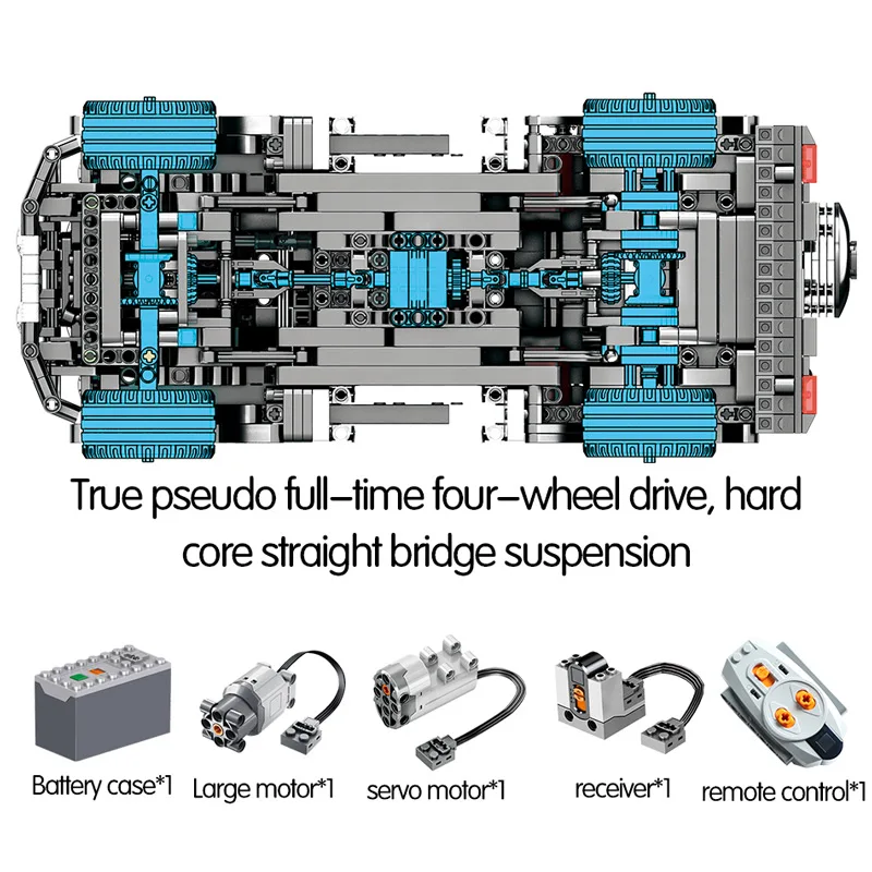 

1388pcs City Creator AWD Wagon Car Model Building Blocks Technic RC Car SUV MOV Bricks Education Toys For Children