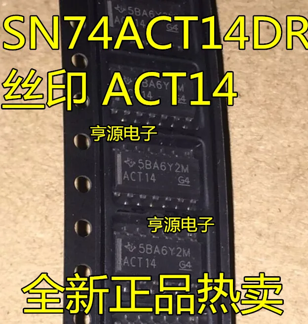 

10 PCS SN74ACT14DR ACT14 TI SOP - 14 logic IC six-way instead, original
