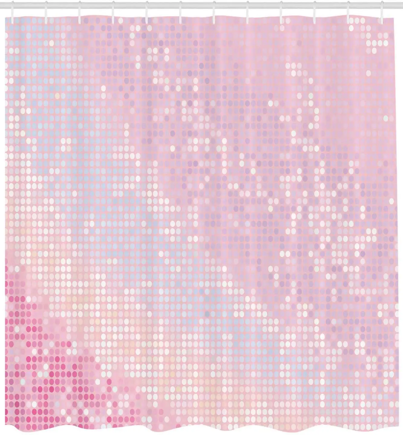 Современные занавески для душа с абстрактным рисунком в пастельных розовых