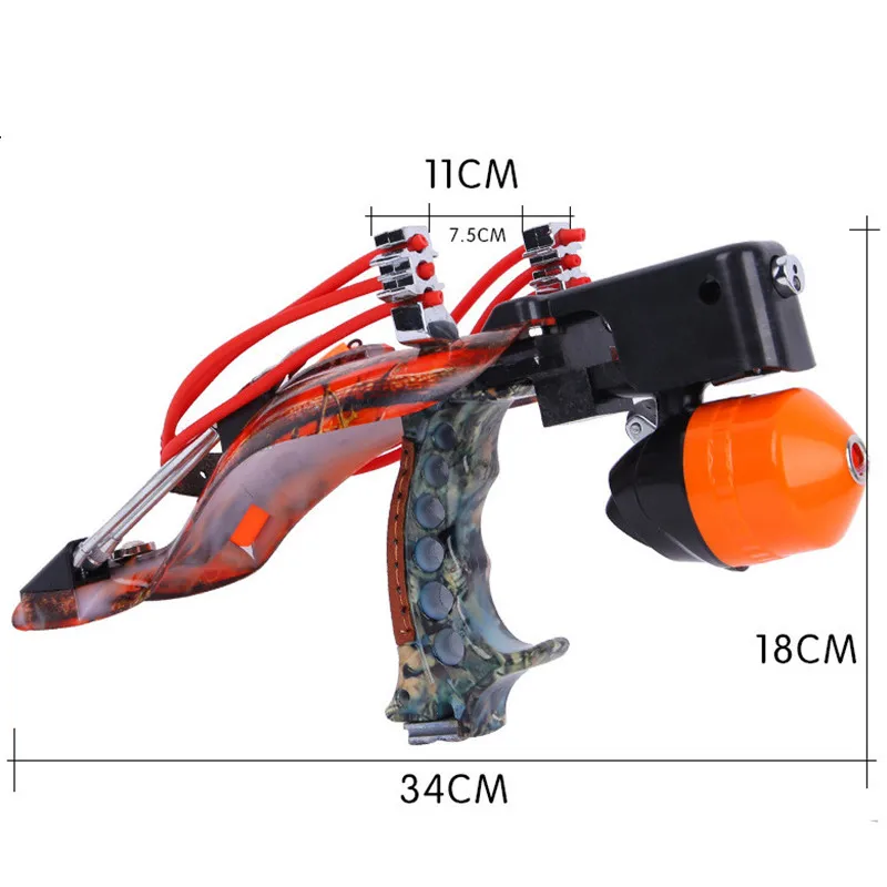 

Hot catapult slingshot high quality elasticity professional hunting fishing slingshot shooting fish slingshot laser slingshot