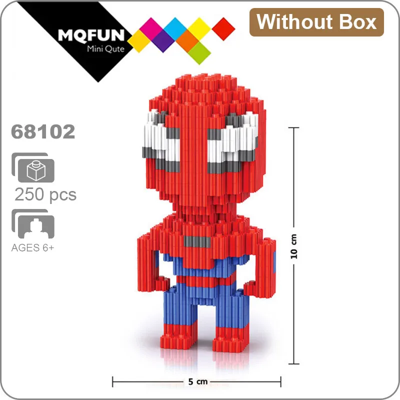 68102 Without Box Linkgo Мститель супер герой Железный человек Человек-паук танос фигурки мини строительный блок кирпичи Сборная модель обучающая игрушка - Цвет: 68102 Without Box