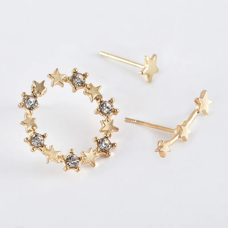 

3pcs Alloy Geometry Ear Studs Simple Creative Trendy Earrings Set