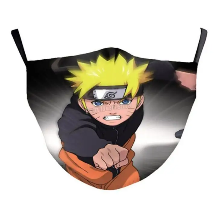Маска для рта Наруто классный шелк хлопок многоразовая Пылезащитная