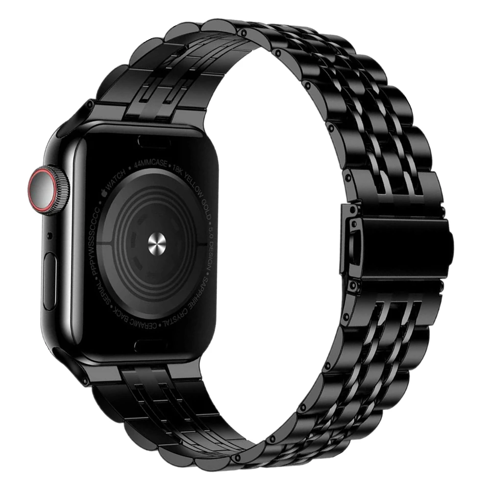 

Business Wristband for Apple Watch 6 44mm Band SE Series 5 4 40mm Metal Stainless Steel Bracelet for IWatch 3 Strap 38mm 42mm