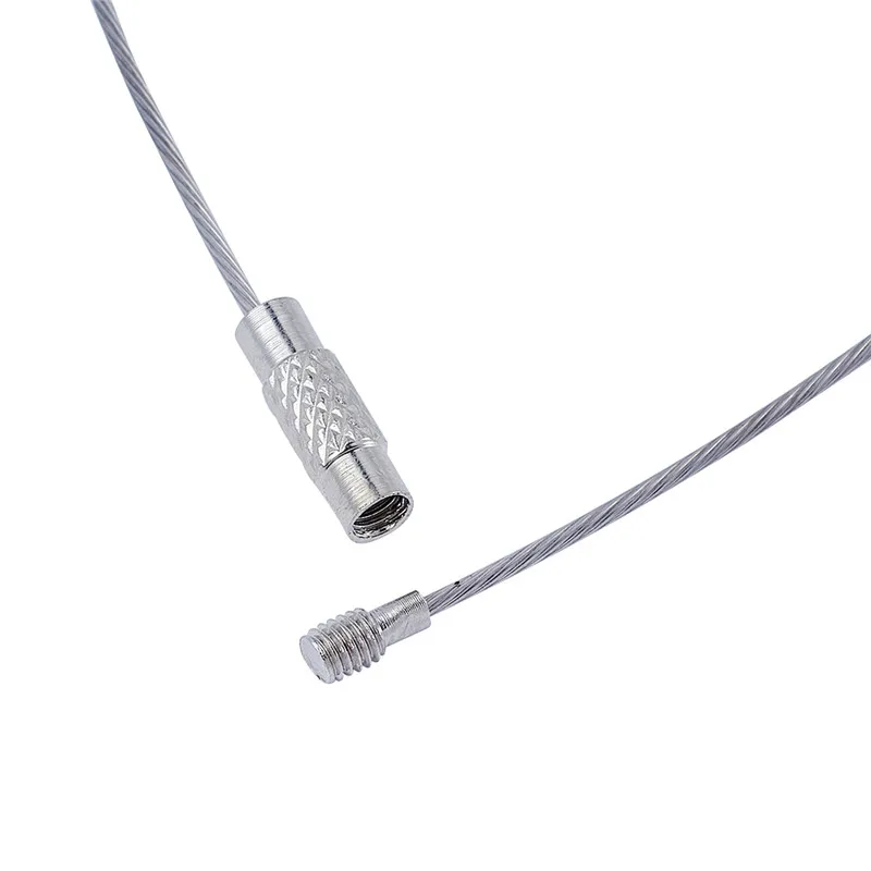 100 шт. Проволока из нержавеющей стали Цепочки и ожерелья Cord Jewelry findings для бижутерии, материал для рукоделия с латунной застежкой винт 445x1 мм