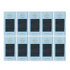 AGUUD 10 Чехлы индивидуальные шелковые ресницы все Размеры высокое качество наращением норковые пучковые ресницы для наращивания на заколках Бесплатная доставка