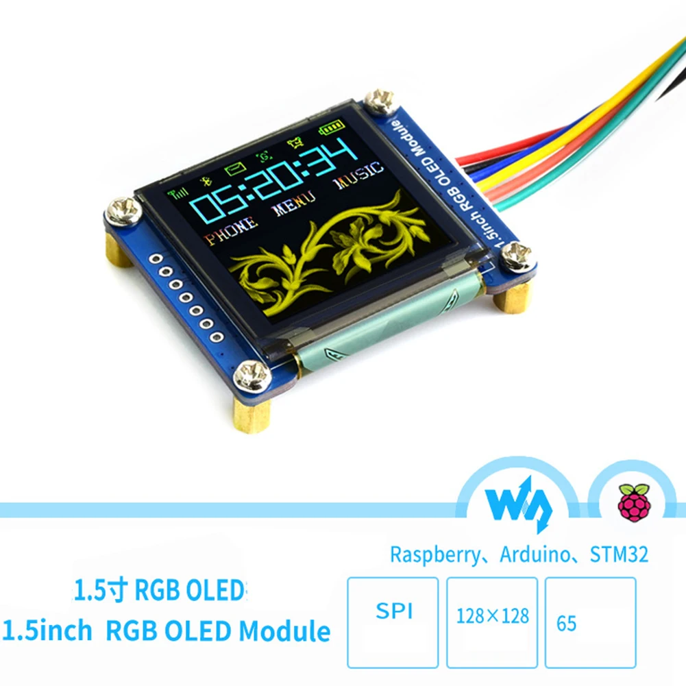 1 5 дюйм RGB электронный общий мини со встроенным контроллером oled дисплей модуль
