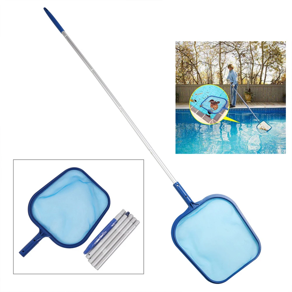 

Swimming Pool Cleaning Tool Suction Head Net Mesh Leaf Catcher Skimmer Set Swimming Pool Cleaner Accessory Outdoor Practical Toy