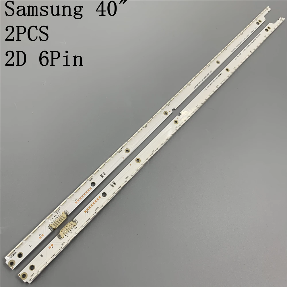 2PCS/set 56LED 500mm LED Backlight Strip for Samsung UA40ES5500R 2012SVS40 7032NNB RIGHT56 LEFT56 3D BN96-21712A 21711ANew