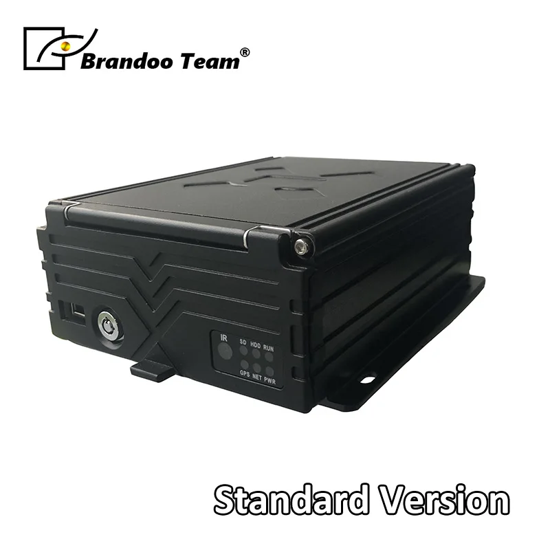Более дешевый AHD 4 канальный 4G gps HDD Мобильный автомобиль такси Автобус DVR 4CH рекордер Видео Аудио Видео Регистратор - Название цвета: Standard version