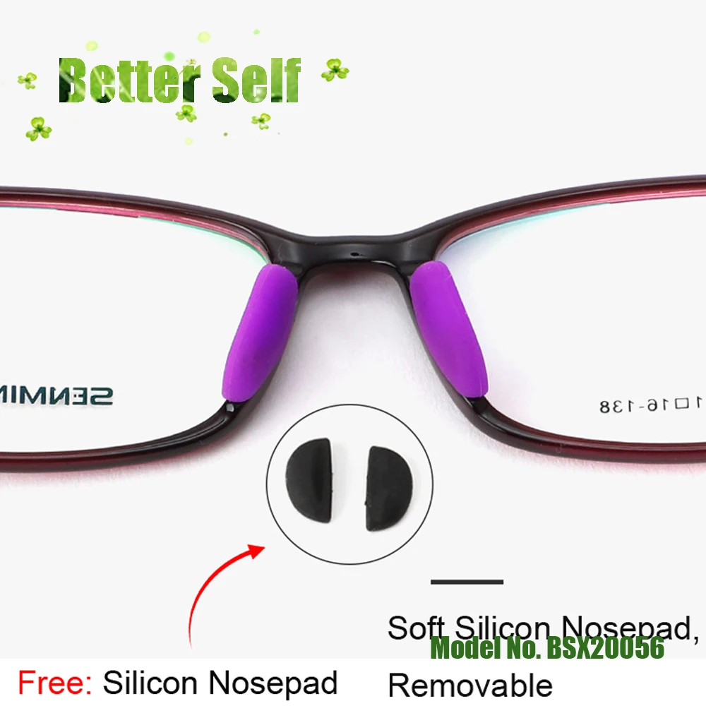 Очки TR90 BSX20056 для молодых студентов безопасные лица силиконовые оправы носа очки
