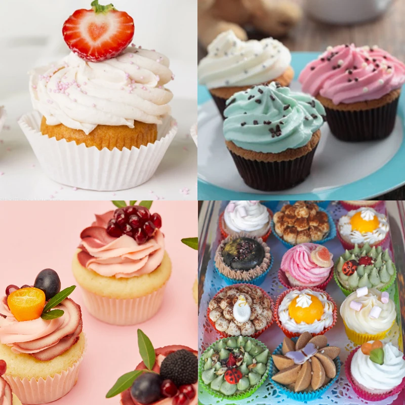 

Cake Muffin Cupcake Paper Cups Box Cupcake Liner Kitchen Baking Accessories Cake Mold Kitchen Accessories Colorful Muffin Boxes