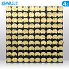 4 шт.лот 30x30 см, 3D настенные наклейки с блестками, 3D настенные наклейки с блестками, 3D настенная панель, зеркальная настенная ткань, краска для украшения дома, вечеринки, фирменный логотип