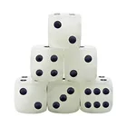 Стандартные шестисторонние игральные кости 13 мм, пластиковые точечные Светящиеся Кубики, развлекательные товары для азартных игр