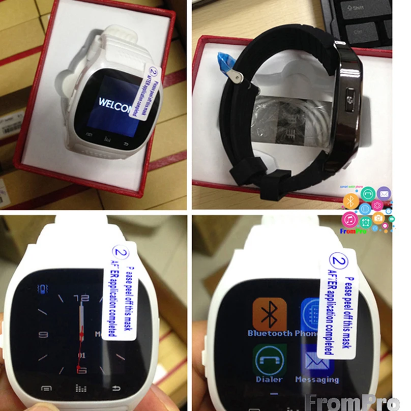 Оригинальные умные часы M26 Мужские Роскошные наручные Bluetooth Smartwatch с набор SMS