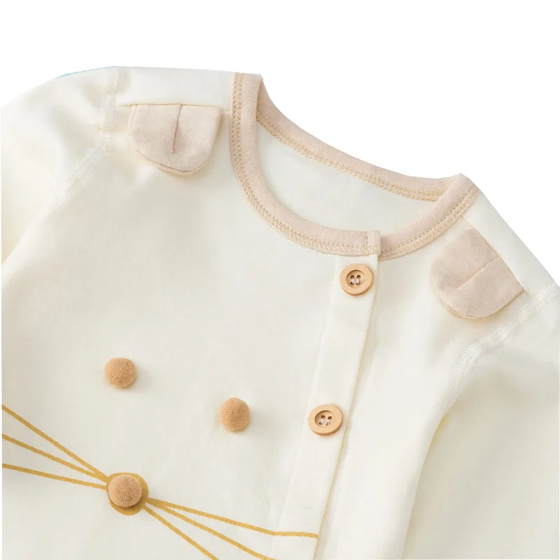 2019 детская одежда комбинезон для девочек и мальчиков белый Забавный комбинезоны