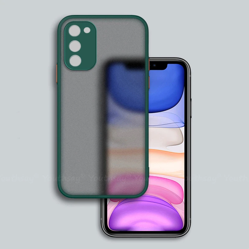 for samsung galaxy a03s case a22s m32 a32 a22 s21 a72 a52 a12 case silicone matte rubber translucent case for samsung a03s cover free global shipping