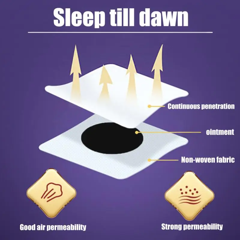 12pcs/bag Sleeping Patches Relieve Stress Anxiety Improve Insomnia Brain Relax Sticker Personal Health Care Accessories | Красота и