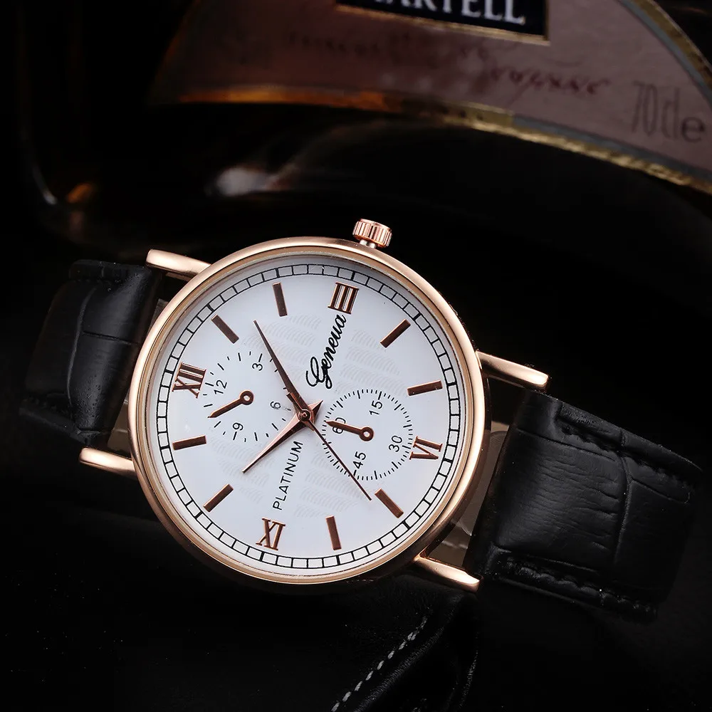 

Leather Men's Watch Fashion Luxury Date Waterproof Watches Mens Casual Quartz Wrist Watch For Men Relogio Masculino Dropshipping