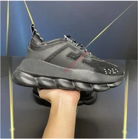 designer sneakers running shoes for men women link embossed sole luxury shoes rubber suede trainers outdoor sports