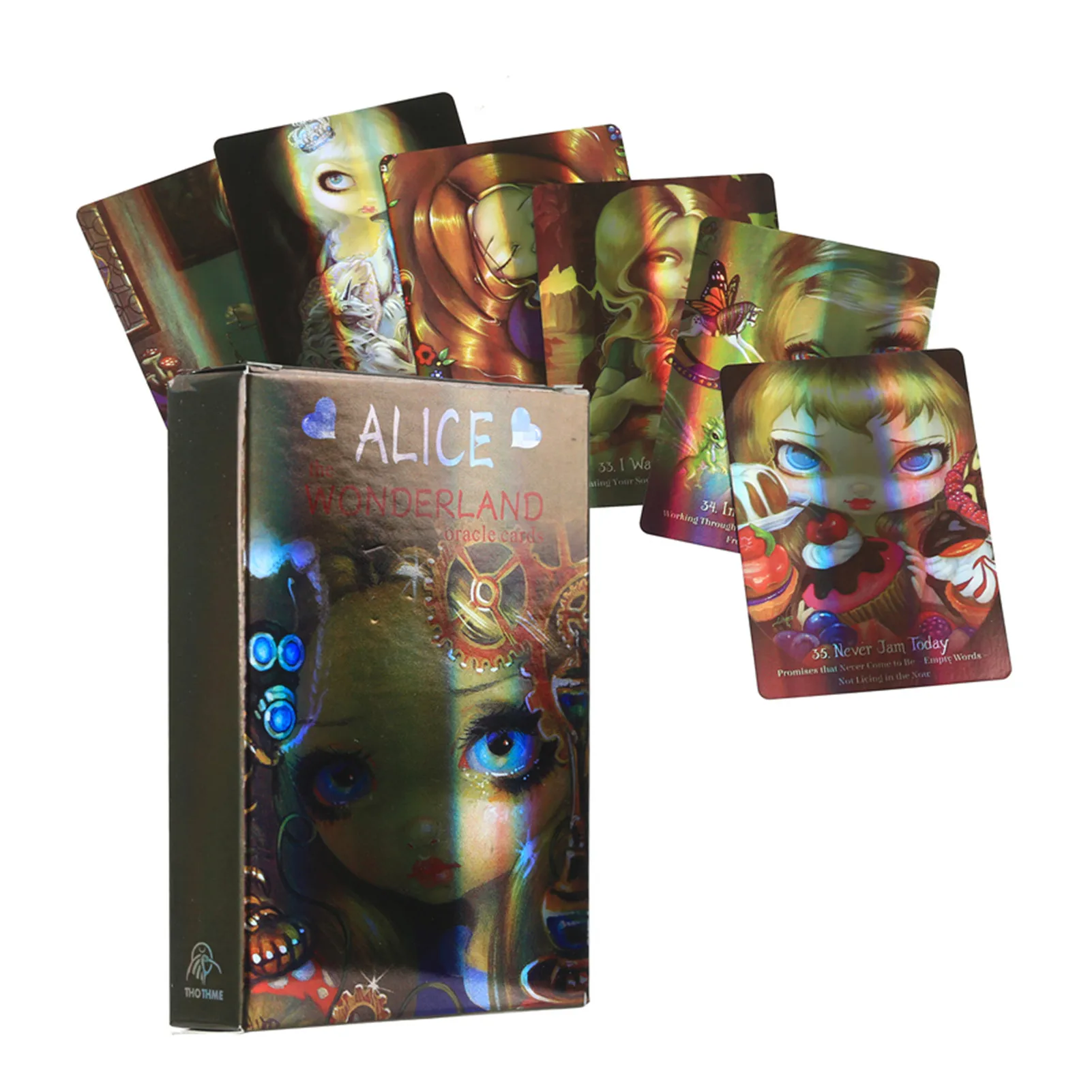 

45PCS Oracle Alice The Wonder Land Oracle Cards Tarot Deck Tarot Oracle Card Board Deck Games Palying Cards For Party Game
