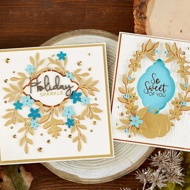 Маи цветок и листья металлические режущие штампы трафареты для DIY скрапбукинга