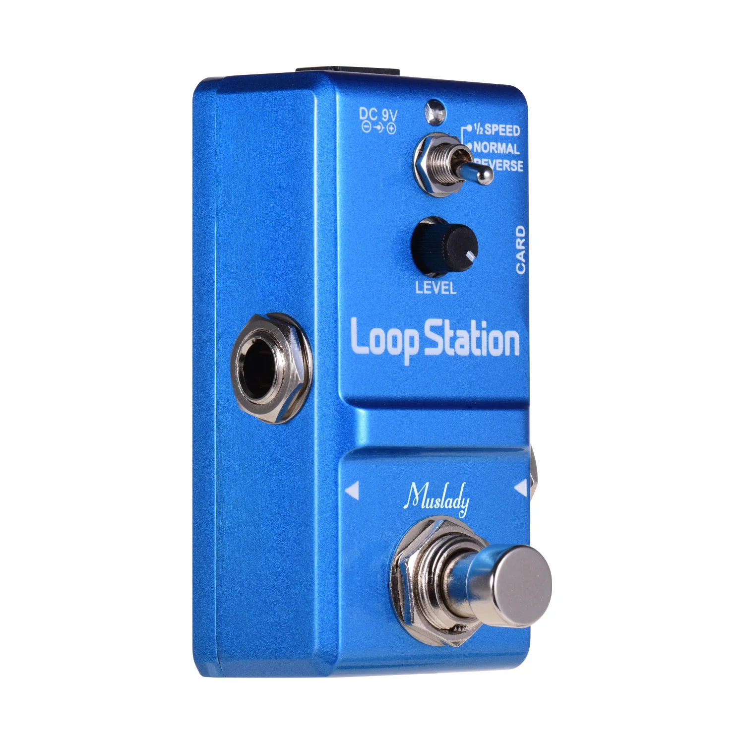 Металлическая мини-педаль для гитары Muslady Loop Station 10 минут записи 3 режима работы