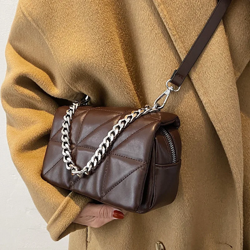 Новейшие стильные сумки для женщин 2021из искусственной кожи повседневные