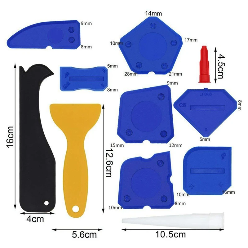 17 шт. набор инструментов для нарезки силиконовый герметик Отделочный Инструмент
