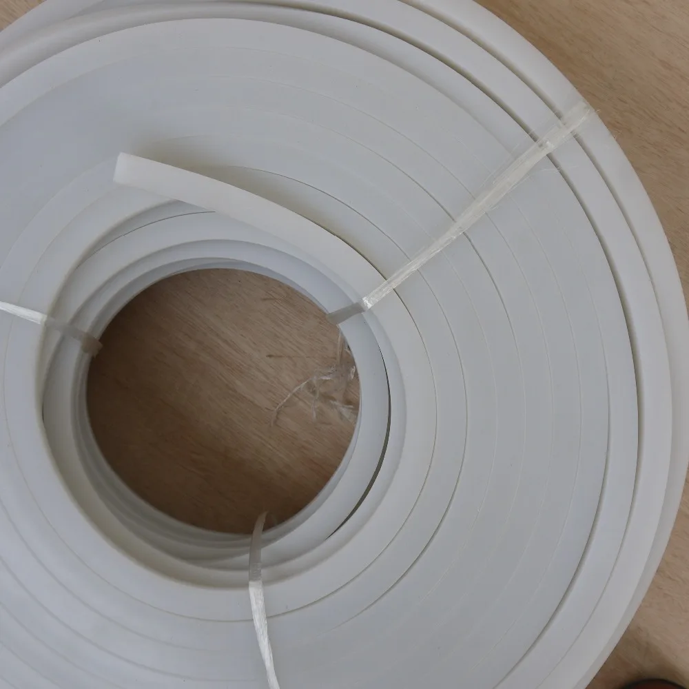 

10x10,15,20,30,12x12,15x15,20,30,16x16,20x20,25,mm Silicone Solid Seal Rubber Sauqre Oblong Strip High Temperature Resist White
